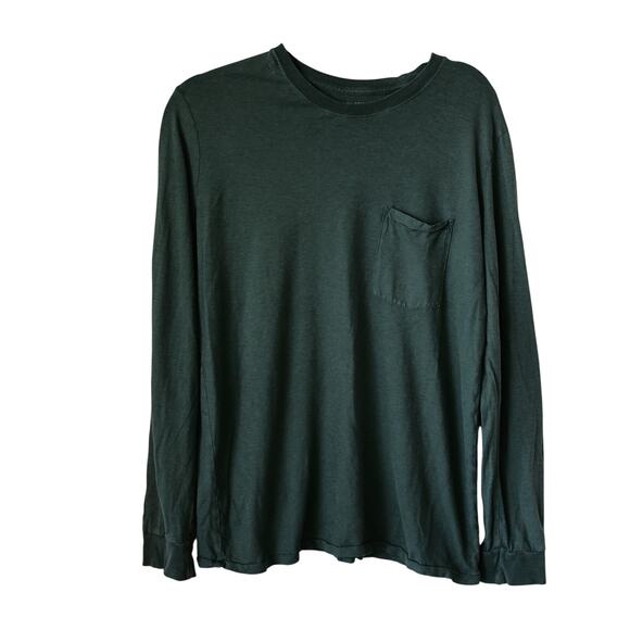 TAYLOR STITCH Men's simple green cotton hemp comfy shirt size M - Picture 1 of 3